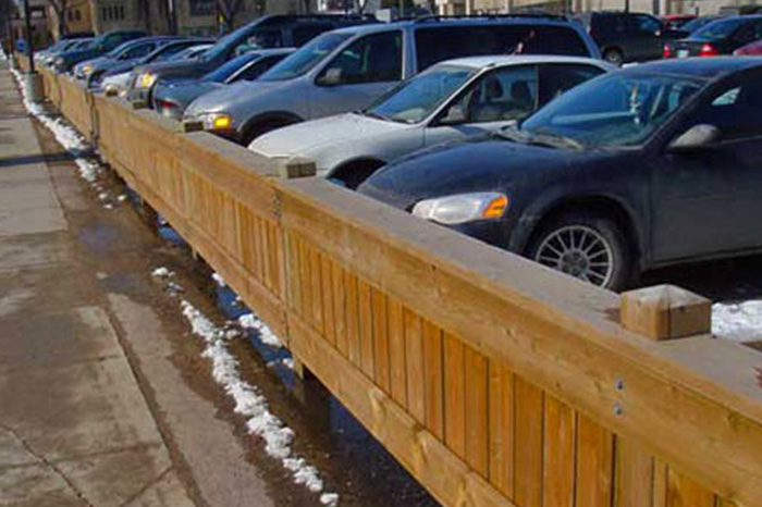 Commercial Parking Fence